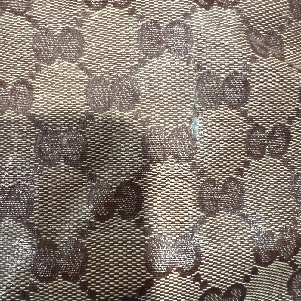 Gucci Hysteria Beige and BrownCrystal Large GG Water-resistant Shoulder Bag - Picture 7 of 16